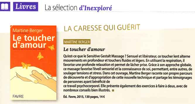 Article dans Inexplor&eacute;